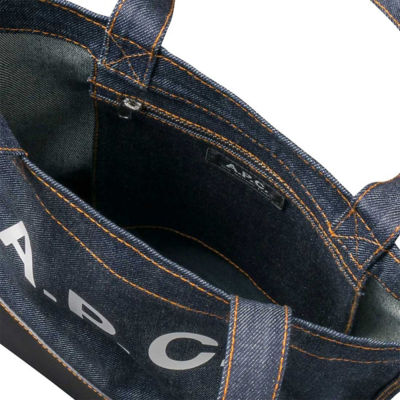 A.P.C. Axel Unisex Tote Bag Dark Navy CODDP-M61444 4