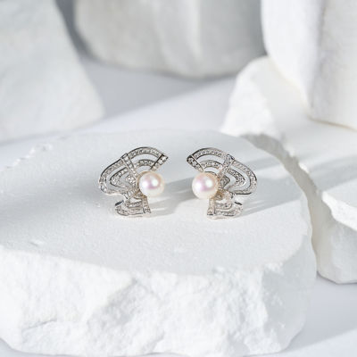 Pearly Lustre Top Grade Freshwater Pearl Earrings WE00920 4