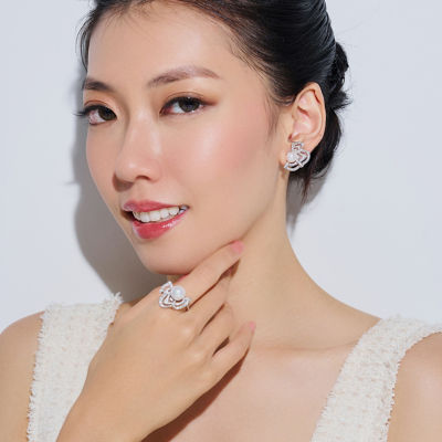 Pearly Lustre Top Grade Freshwater Pearl Earrings WE00920 5