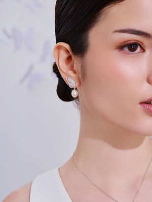Pearly Lustre Freshwater Pearl Earrings WE00990 | BUTTERFLY 3