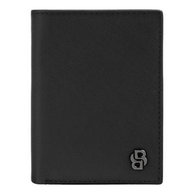 HUGO BOSS Folding Card Holder Double B Saffiano 1