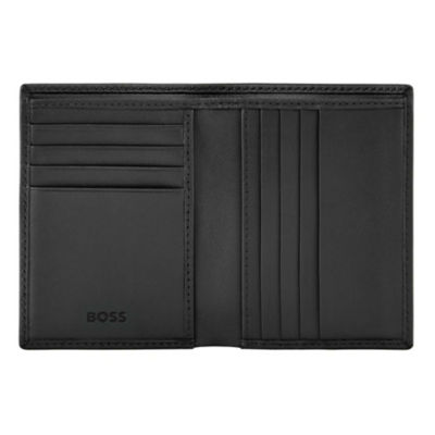 HUGO BOSS Folding Card Holder Double B Saffiano 2