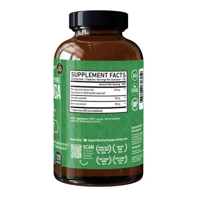Nano Singapore Fresh Leaf Pure Moringa 6,000mg (120 Capsules) 3