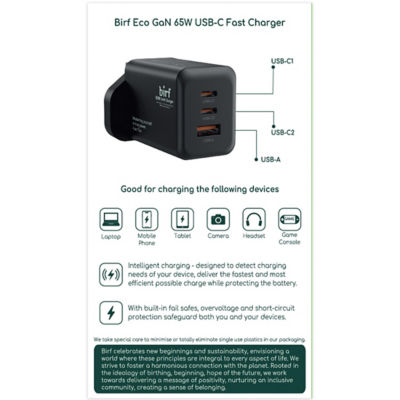 Birf Eco GaN 65W 2C1A 快速充电器 4