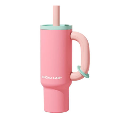 CHAKOLAB 1050ML BAWANG CERAMIC THERMOS CUP DARK PINK 1