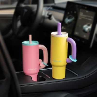 CHAKOLAB 1050ML BAWANG CERAMIC THERMOS CUP DARK PINK 2