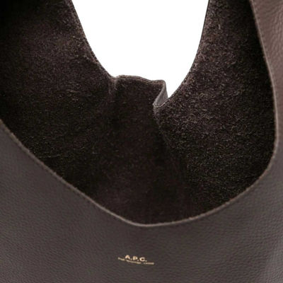 A.P.C. Le Neige Grained Leather Bag Tonka PXCBC-F67008 3