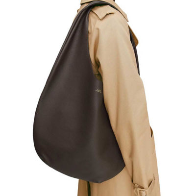 A.P.C. Le Neige Grained Leather Bag Tonka PXCBC-F67008 4