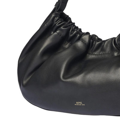 A.P.C. Sac Ninon Hoop Bag Black PUAAT-F67049 4