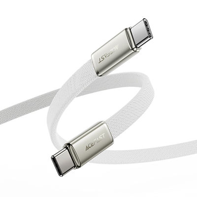 Acefast C24-03 Ultra-Thin Charging Data Cable USB-C to USB-C 60W (1.2m) - White 3