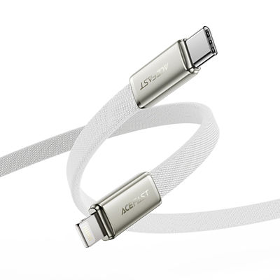 Acefast C24-01 Ultra-Thin Charging Data Cable USB-C to Lightning (1.2m) - White 3