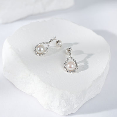 Pearly Lustre Top Grade Freshwater Pearl Earrings WE00918 | CELESTE 5