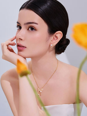 Pearly Lustre Top Grade Freshwater Pearl Earrings WE01011 | BUTTERFLY 7