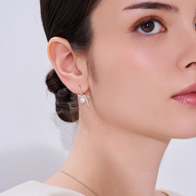 Pearly Lustre Top Grade Freshwater Pearl Earrings WE01041 | RIBBON 3
