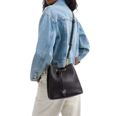 COACH Rowan Bucket Bag Black CBH06 5