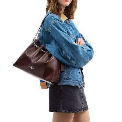 COACH Evelyn Shoulder Bag Maple CCZ79 5