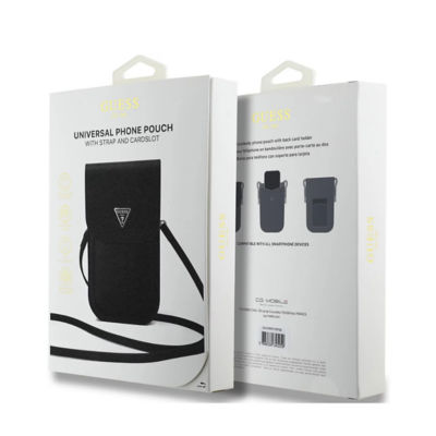 Guess Grained PU Triangle Logo Phone Bag 4