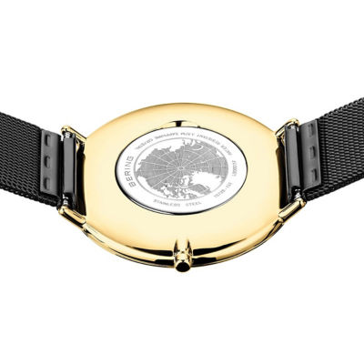 Bering 经典系列 39mm - 抛光金 / 黑色表盘 / 金色米兰带 (15739-132) 3