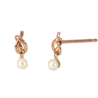 Goldheart Perolé Knotted Pearl Drop Earrings 1