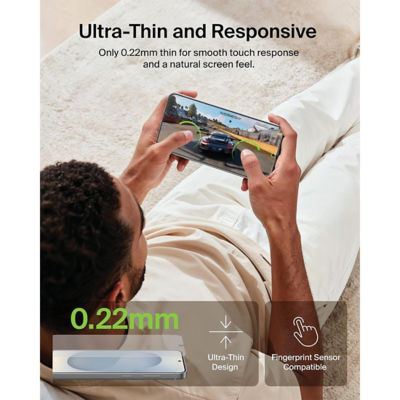 Belkin Samsung Galaxy S26+ ScreenForce Titan SmartShield Anti-Reflective Screen Protector 11