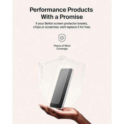 Belkin Samsung Galaxy S26+ ScreenForce Titan SmartShield Anti-Reflective Screen Protector 5