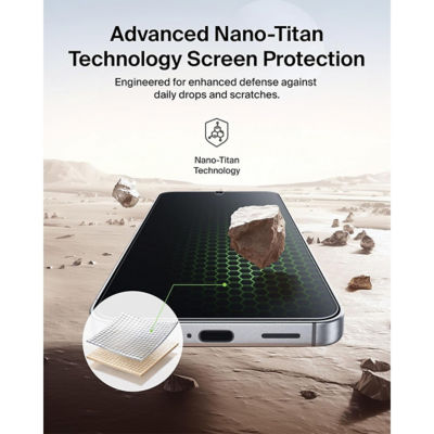Belkin Samsung Galaxy S26+ ScreenForce Titan SmartShield Anti-Reflective Screen Protector 9
