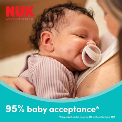 NUK Perfect Match Silicone Soother Pacifier 2pcs/Box | 0-6 Months 9