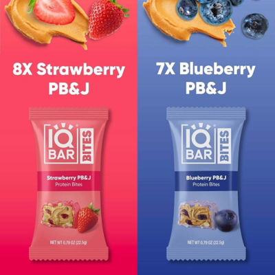 IQBar Bites PB&J Variety Pack 15 Bites 3
