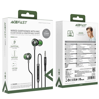 Acefast L4 3.5mm In-Ear Wired Earphones With Mic - Black 5
