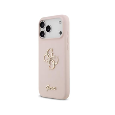 Guess Silicone Big 4G Script Case For iPhone 17 Pro 4
