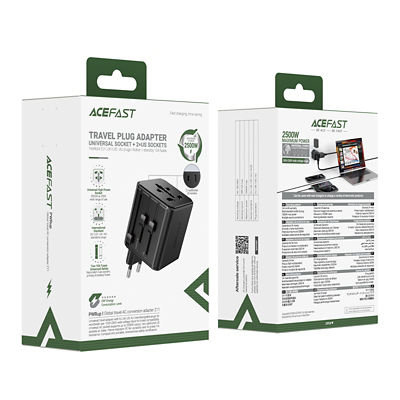 Acefast Z11 Global Travel AC Conversion Adapter - Black 5