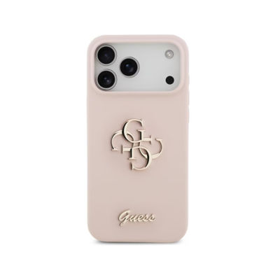 Guess Silicone Big 4G Script Case For iPhone 17 Pro Max 3