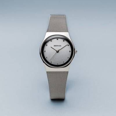 Bering 经典系列 27mm - 抛光银 / 银色米兰带 (12927-000) 3