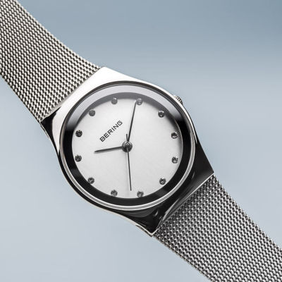 Bering 经典系列 27mm - 抛光银 / 银色米兰带 (12927-000) 4