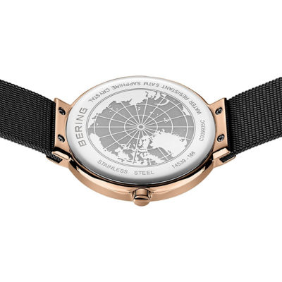 Bering Classic 39mm Watch - Rose Gold/Black Bracelet (14539-166) 3
