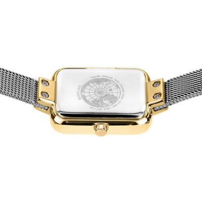 Bering 迷你方形系列 20mm - 抛光/拉丝金 / 银色米兰带 (14520-010) 3
