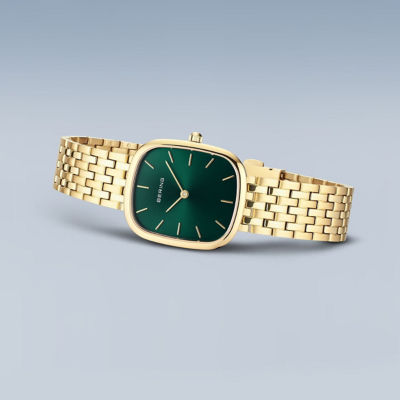 Bering Classic 26mm Watch - Gold/Green/Gold Bracelet (12526-738) 5