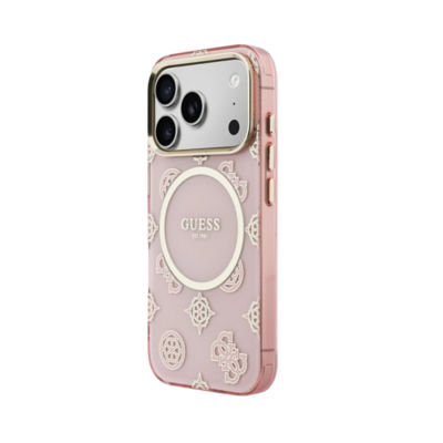 Guess IML Peony Dot MagSafe Case For iPhone 17 Pro 4