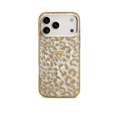 Guess Leopard Glitter MagSafe Case For iPhone 17 Pro 3