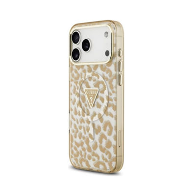Guess Leopard Glitter MagSafe Case For iPhone 17 Pro 4
