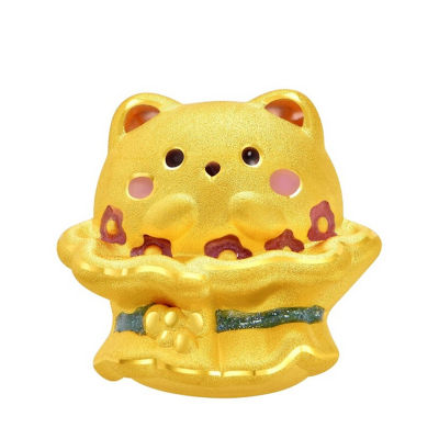Goldheart 999 Gold Bear Bouquet Happy Charm 1