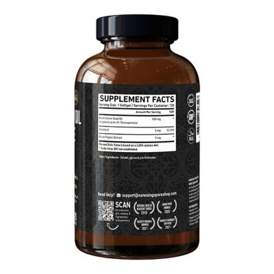 Nano Singapore Black Seed Oil Extreme (120 Softgels) 3