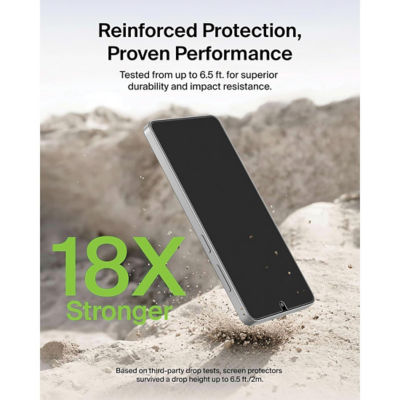 BELKIN 贝尔金 Samsung Galaxy S26 ScreenForce Titan SmartShield 防反光屏幕保护膜 12