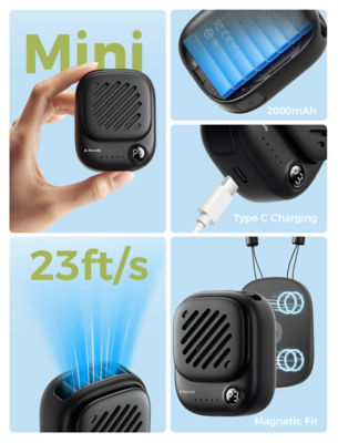 Aecooly Mini Portable Neck Fan Click 01 3