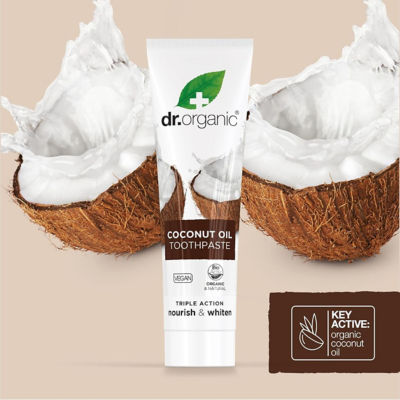 Dr. Organic Coconut Oil Toothpaste 100ml 5