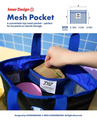 Living Creator LVCR Triple Layered Thermal Lunch Bag 4