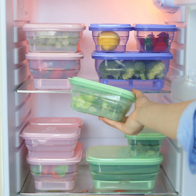 Living Creator Push Lock Rectangular Collapsible Lunch Box 400ml 4