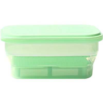 Living Creator Push Lock Rectangular Collapsible Lunch Box 1200ml 1