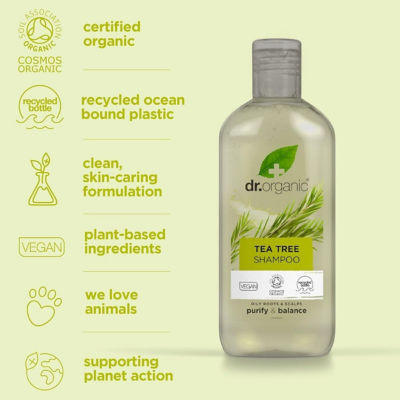Dr. Organic Tea Tree Shampoo 265ml 4