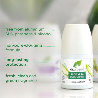Dr. Organic Aloe Vera Deodorant 50ml 5